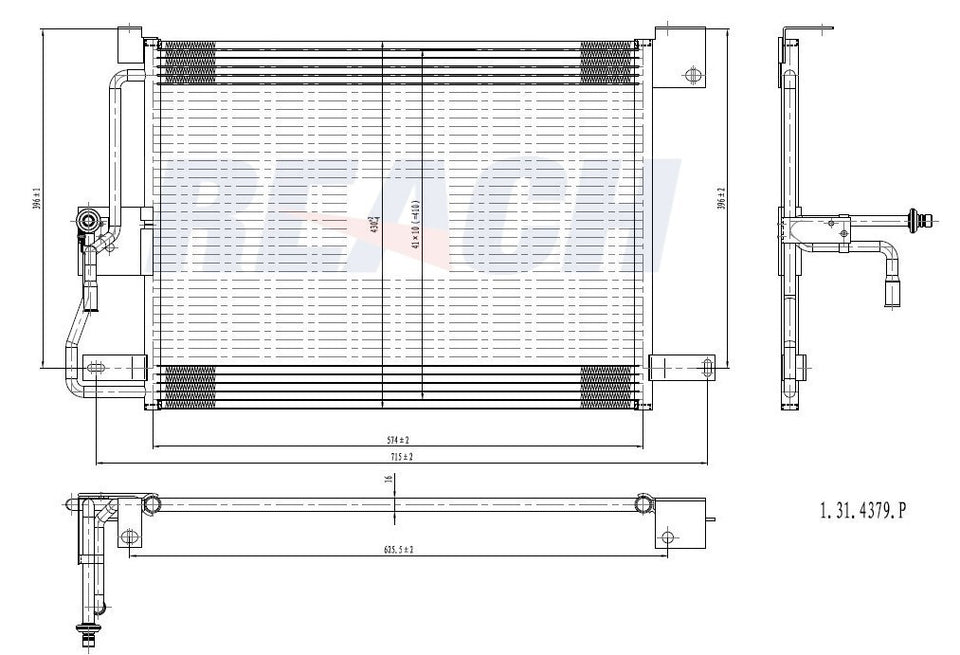 1998 JEEP GRAND CHEROKEE 5.2 L CONDENSER REA31-4379P