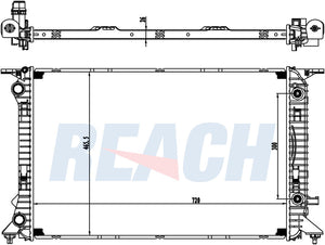 2014 AUDI ALLROAD 2.0 L RADIATOR REA41-13188A