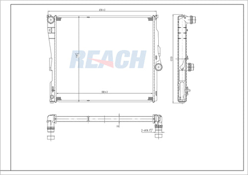 2006 BMW X3 3.0 L RADIATOR REA41-2771A