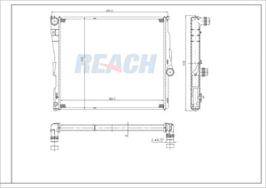 2006 BMW X3 3.0 L RADIATOR REA41-2771A