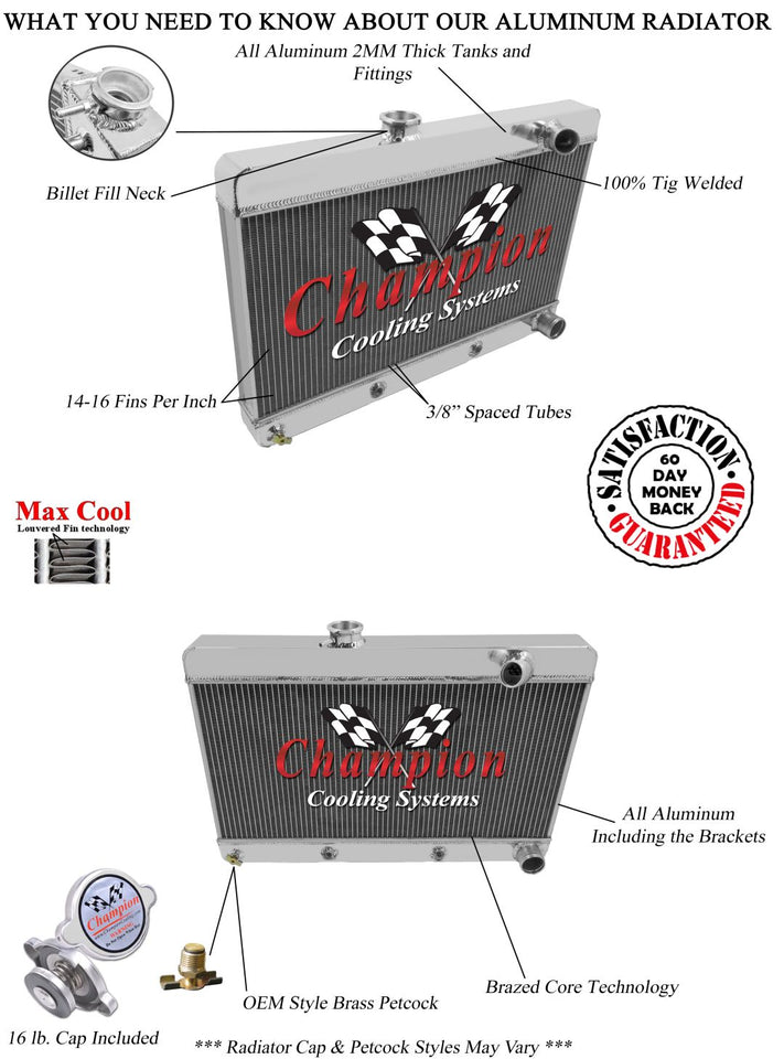 1932 FORD MODEL B 3.3 L RADIATOR MC1009