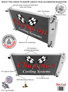 1967 PONTIAC CATALINA 6.6 L RADIATOR CC161