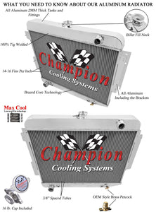 1968 DODGE CHARGER 5.2 L RADIATOR CC1640