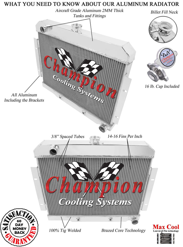 1981 JEEP CJ7 5.0 L RADIATOR EC1919
