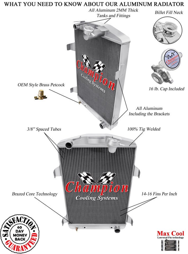 1930 CHEVROLET UNIVERSAL 3.2 L RADIATOR CHACC1930CH