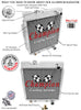 1964 MERCURY COMET 4.7 L RADIATOR CHACC259B-BLK