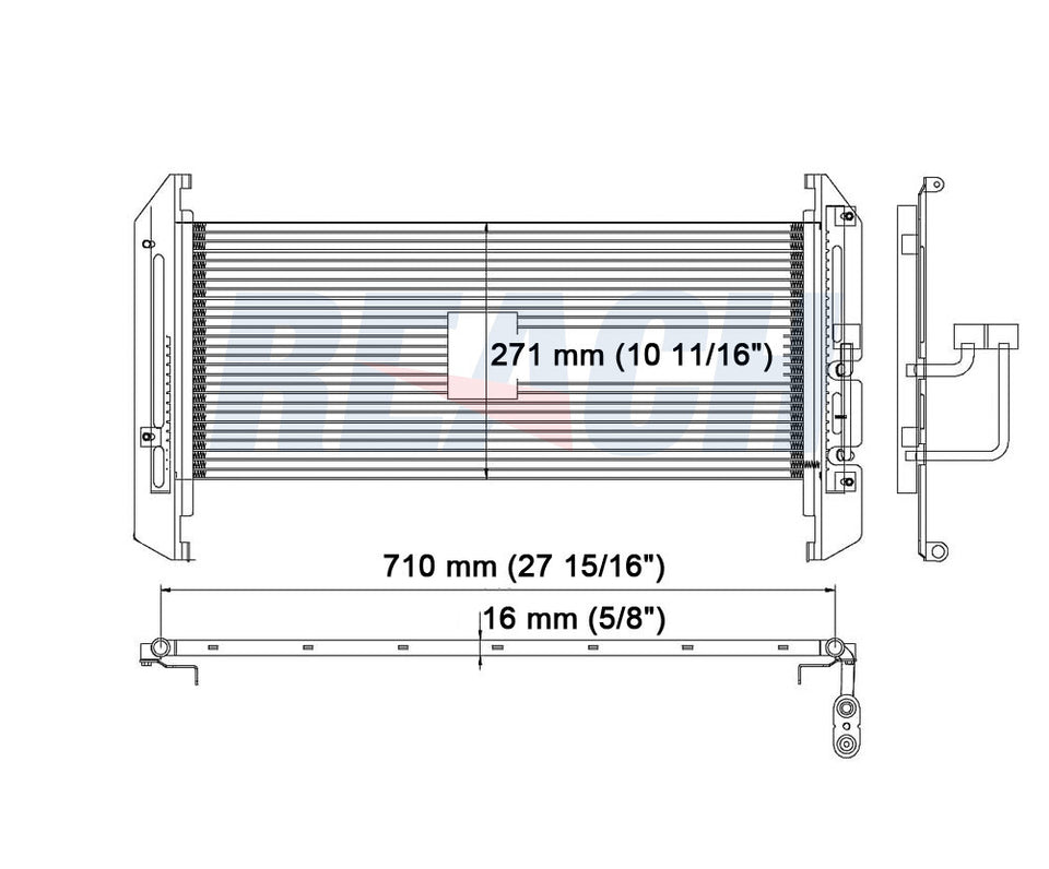 2000 CHEVROLET PRIZM 1.8 L CONDENSER REA31-3009P