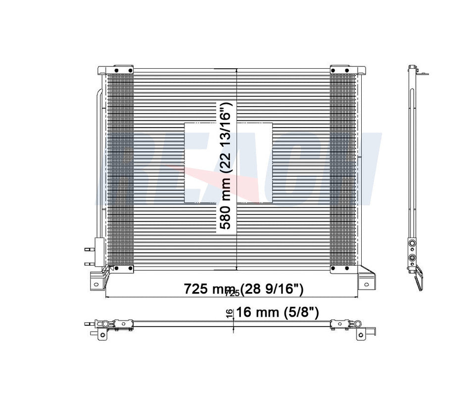 2008 FORD E-350 SUPER DUTY 6.0 L CONDENSER REA31-3011P