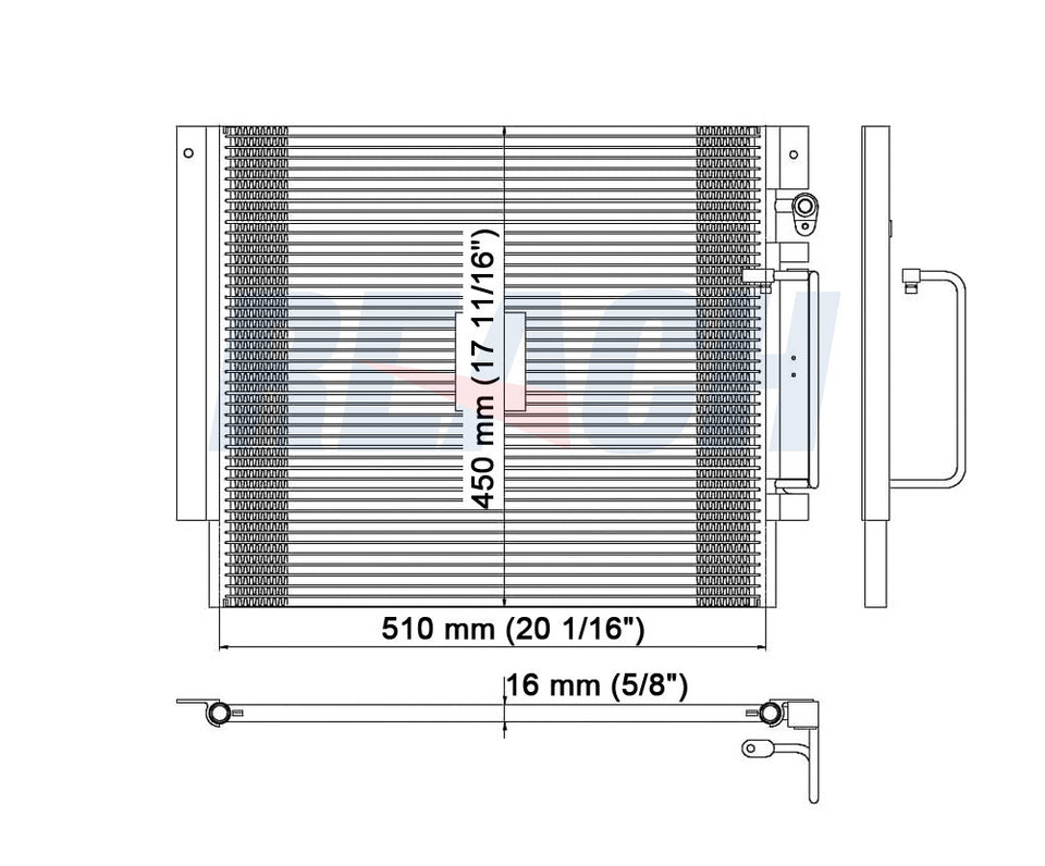 2008 ISUZU I-290 2.9 L CONDENSER REA31-3014P
