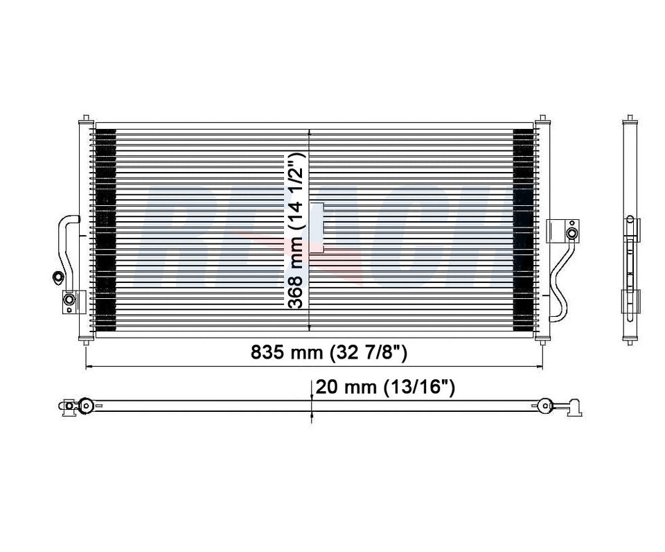 2006 MERCURY MONTEREY 4.2 L CONDENSER REA31-3023P