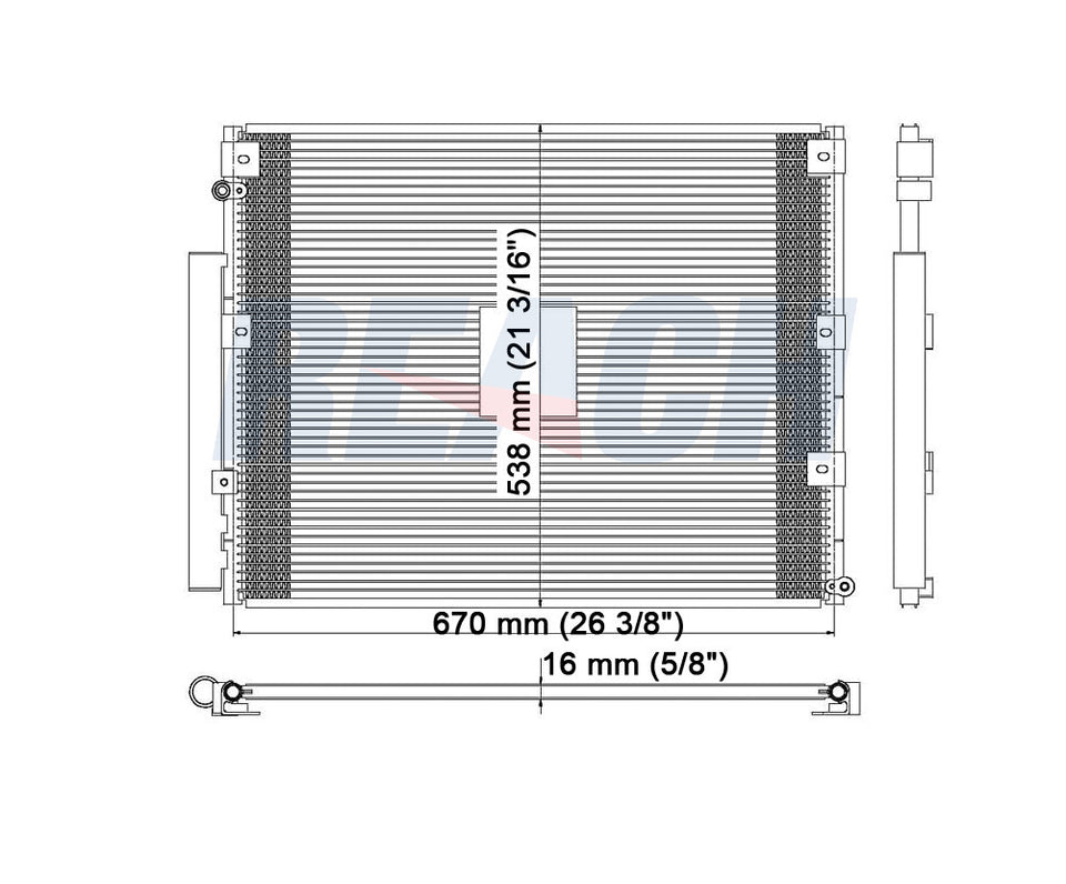 2002 TOYOTA LAND CRUISER 4.7 L CONDENSER REA31-3024P