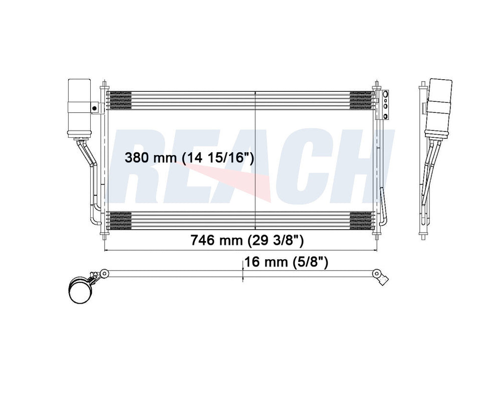 2007 NISSAN QUEST 3.5 L CONDENSER REA31-3034P