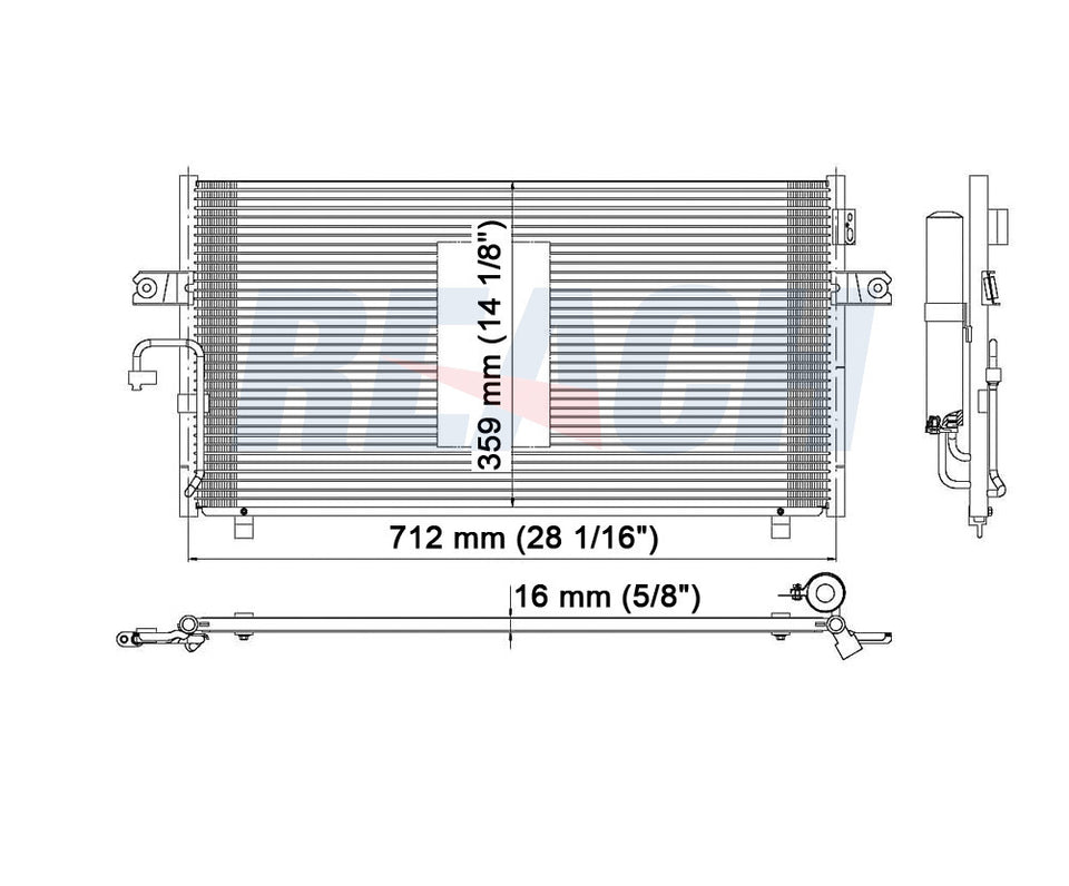 2001 INFINITI I30 3.0 L CONDENSER REA31-3036P