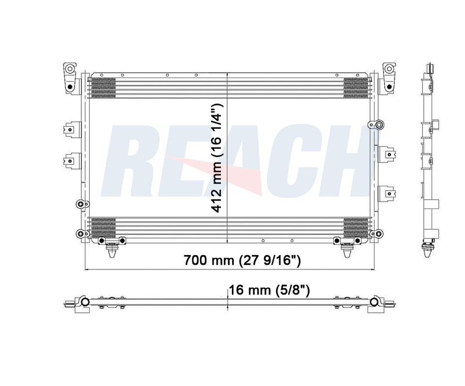 2004 TOYOTA SEQUOIA 4.7 L CONDENSER REA31-3042P