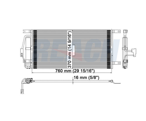 2006 BUICK RENDEZVOUS 3.5 L CONDENSER REA31-3050P