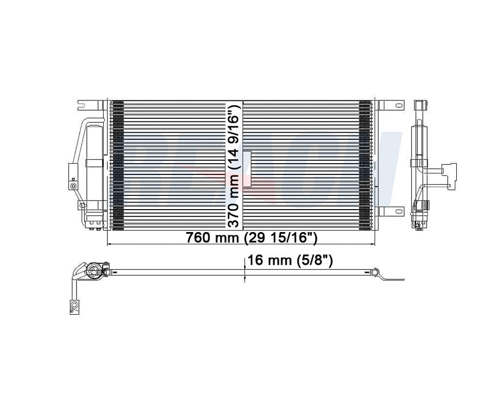 2001 OLDSMOBILE SILHOUETTE 3.4 L CONDENSER REA31-3050P