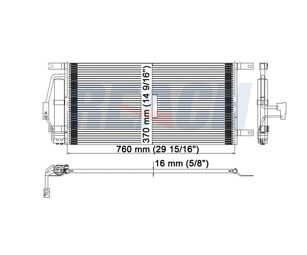 2003 BUICK RENDEZVOUS 3.4 L CONDENSER REA31-3050P