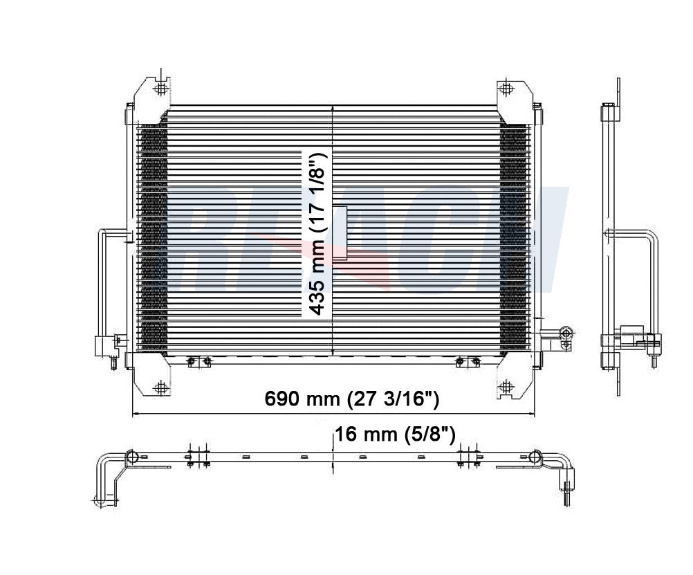 2007 BUICK RAINIER 4.2 L CONDENSER REA31-3054P