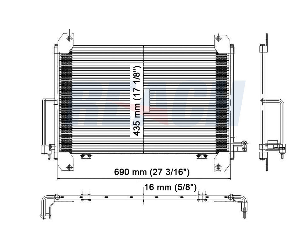 2003 CHEVROLET TRAILBLAZER EXT 5.3 L CONDENSER REA31-3054P