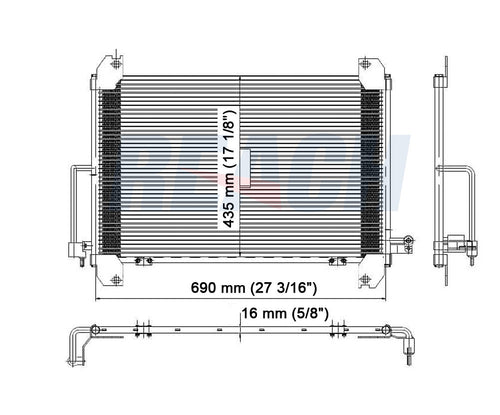 2005 GMC ENVOY 4.2 L CONDENSER REA31-3054P