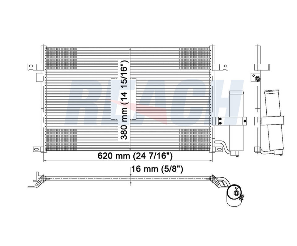 2006 CHEVROLET OPTRA 2.0 L CONDENSER REA31-3055P