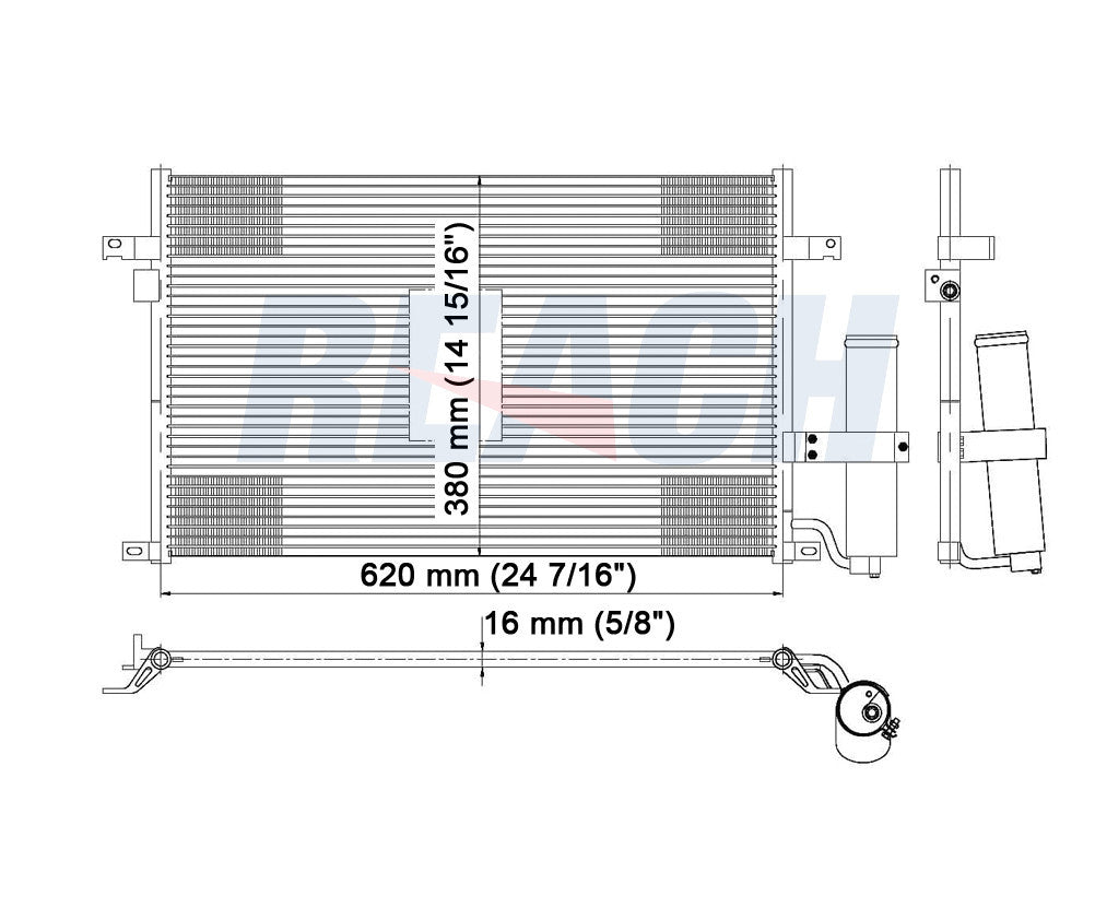 2006 CHEVROLET OPTRA 2.0 L CONDENSER REA31-3055P