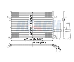 2005 CHEVROLET OPTRA 2.0 L CONDENSER REA31-3055P