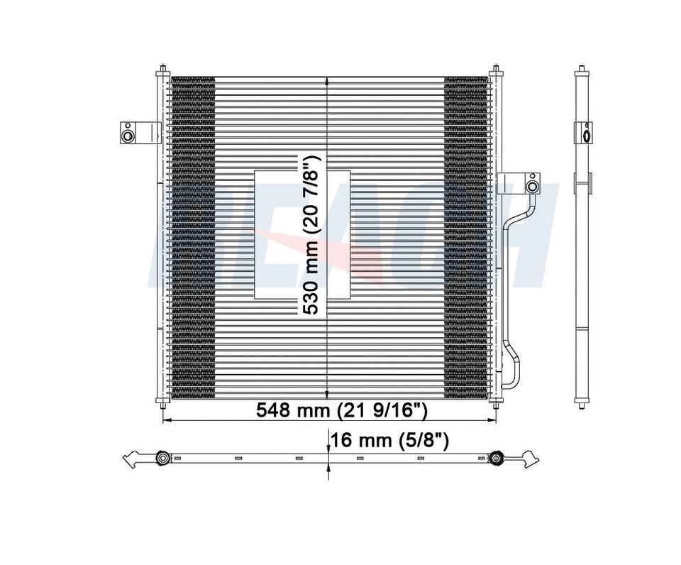 2004 MERCURY MOUNTAINEER 4.6 L CONDENSER REA31-3056P