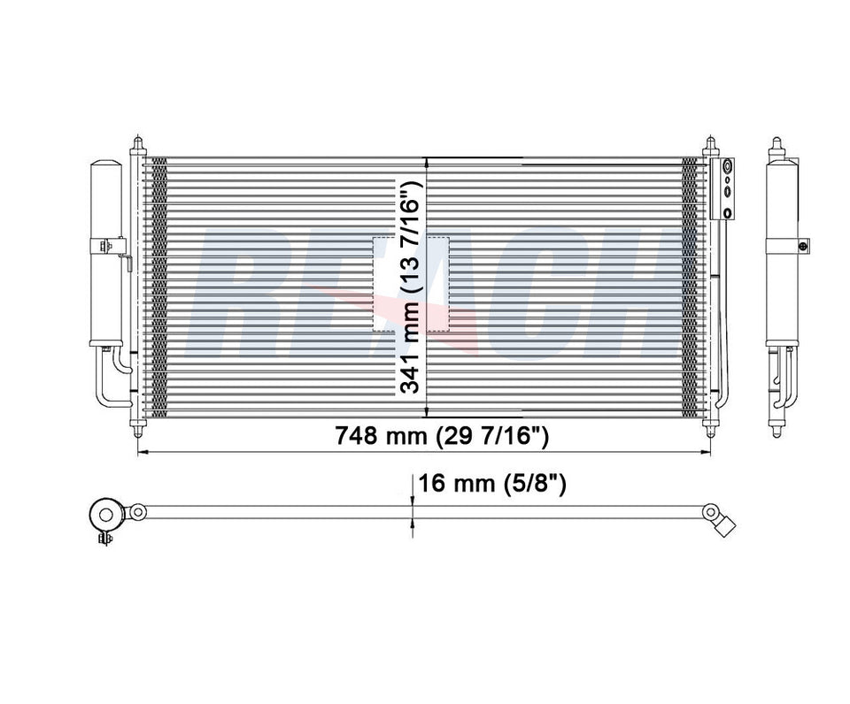 2006 NISSAN ALTIMA 2.5 L CONDENSER REA31-3057P