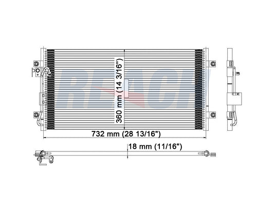 2005 KIA SEDONA 3.5 L CONDENSER REA31-3063P