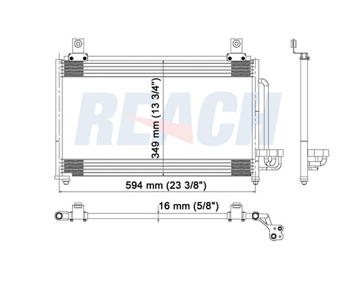 2002 KIA RIO 1.5 L CONDENSER REA31-3066P