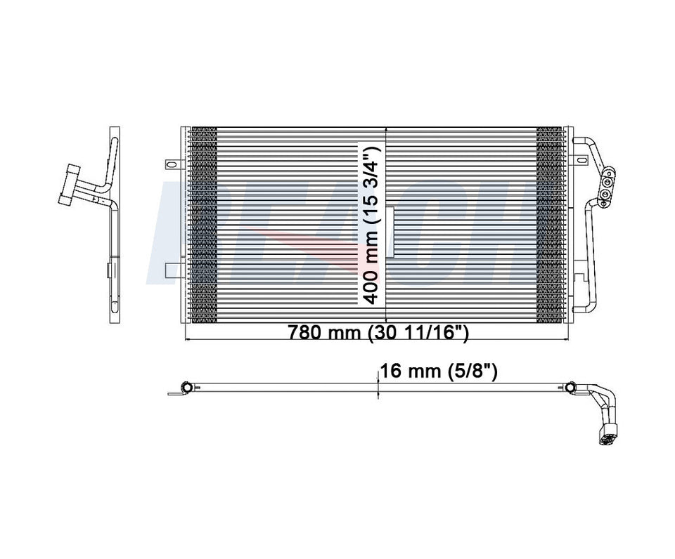 2000 CADILLAC DEVILLE 4.6 L CONDENSER REA31-3070P