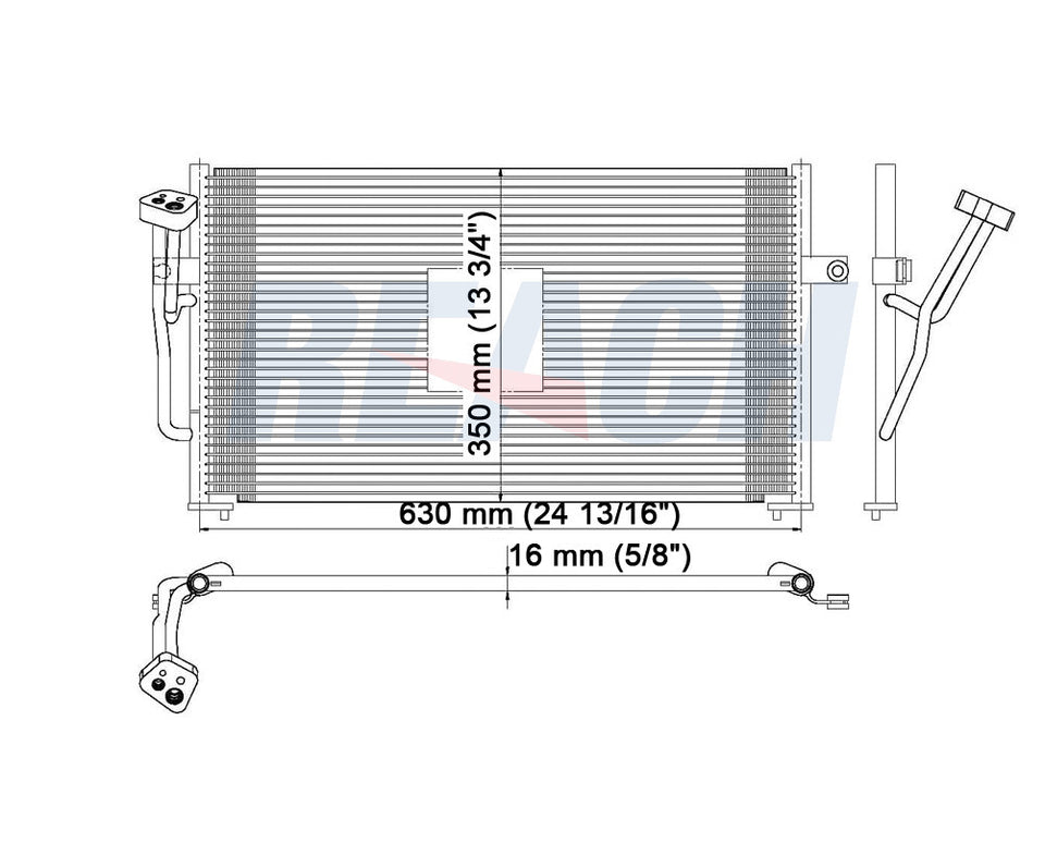 2001 VOLVO V40 1.9 L CONDENSER REA31-3074P