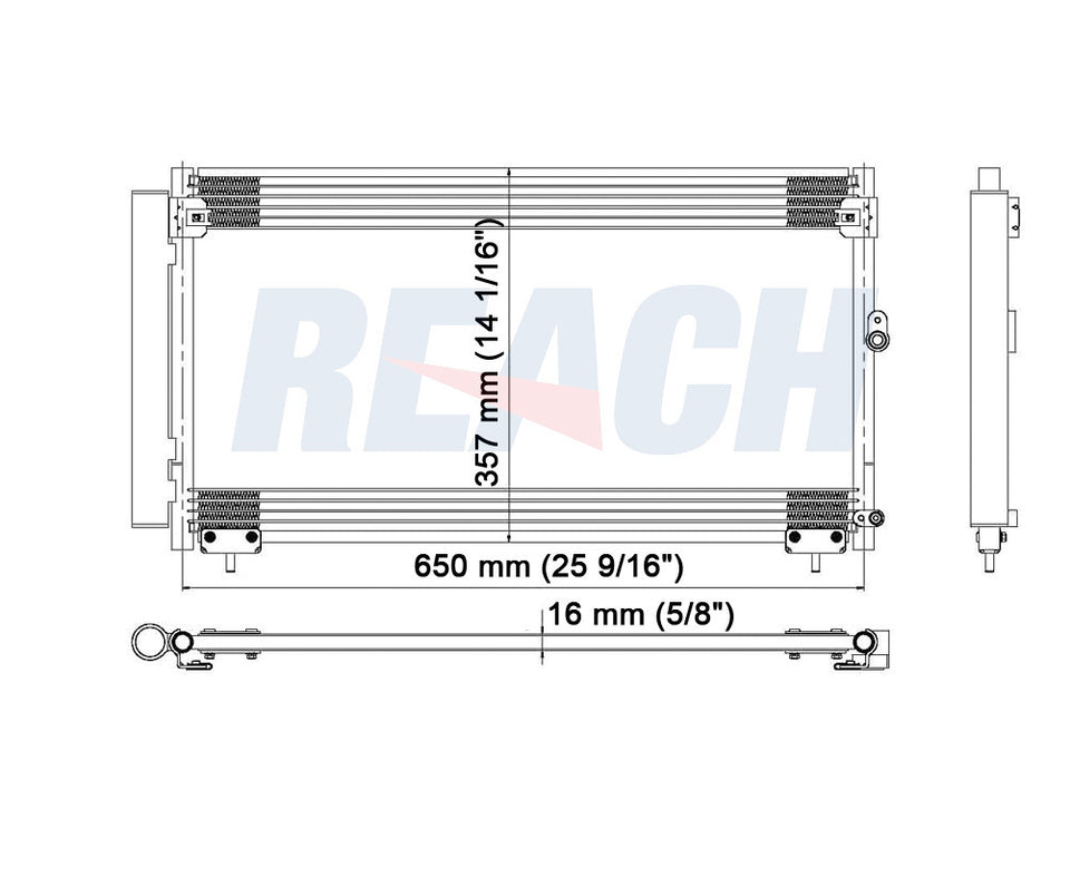 2005 LEXUS IS300 3.0 L CONDENSER REA31-3076P