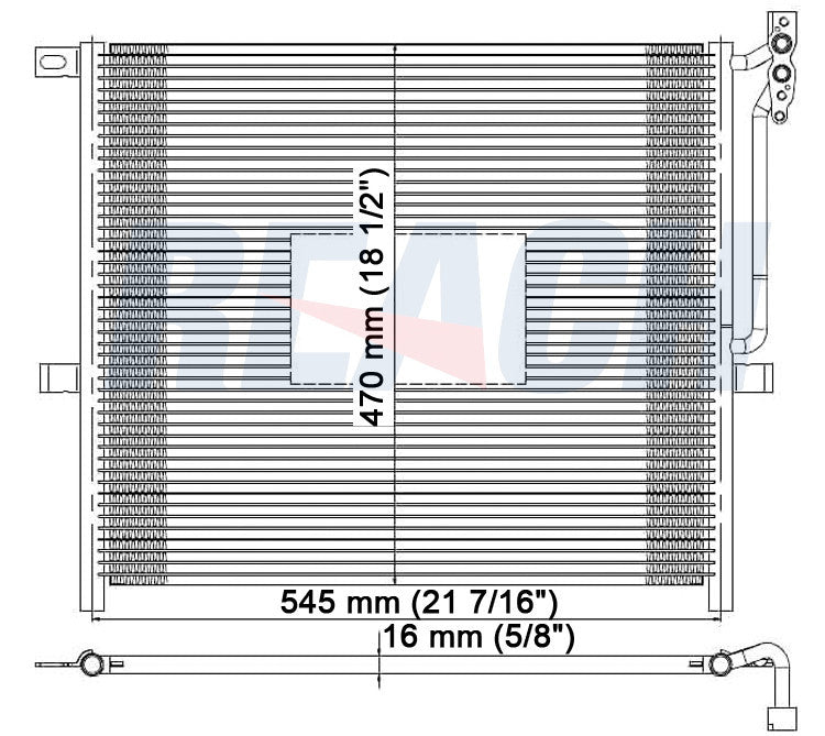 2007 BMW X3 3.0 L CONDENSER REA31-3079P