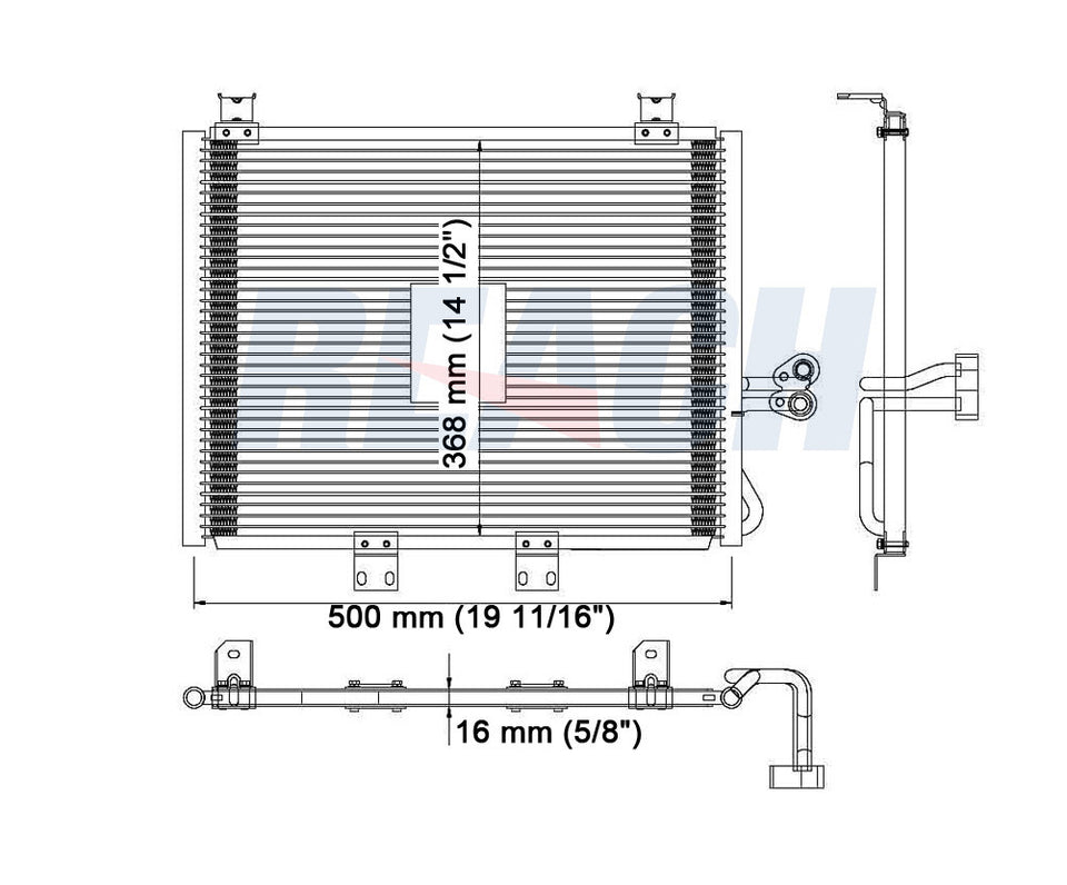 2006 JEEP WRANGLER 4.0 L CONDENSER REA31-3082P