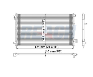 2006 HONDA ACCORD 3.0 L CONDENSER REA31-3086P