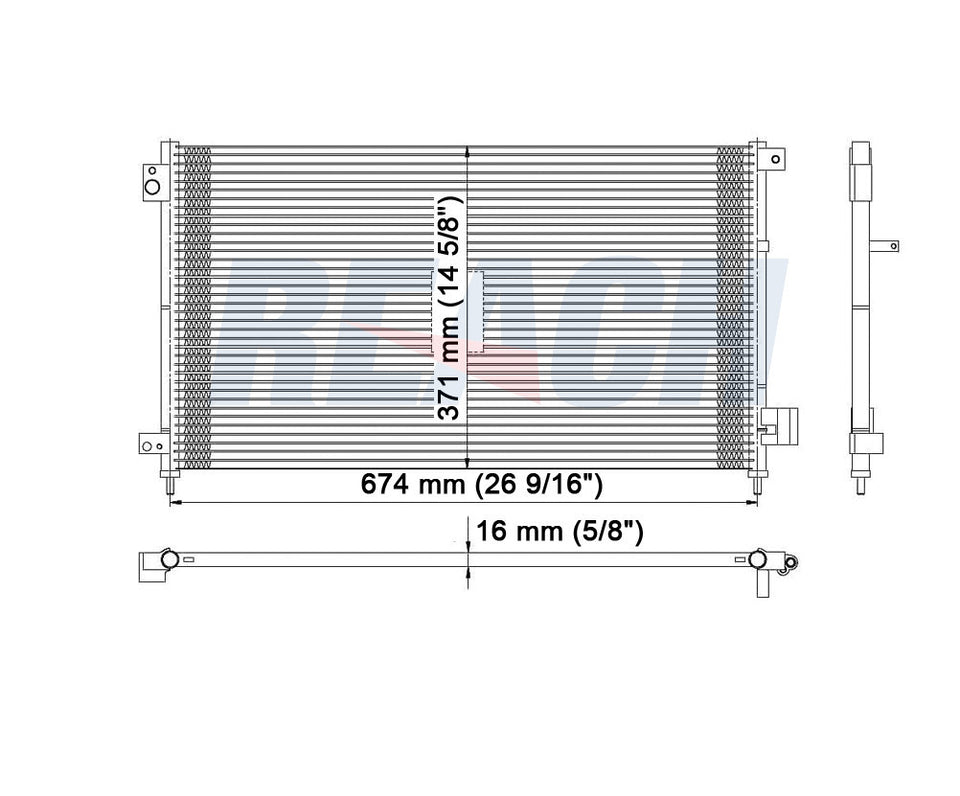 2003 HONDA ACCORD 2.4 L CONDENSER REA31-3086P