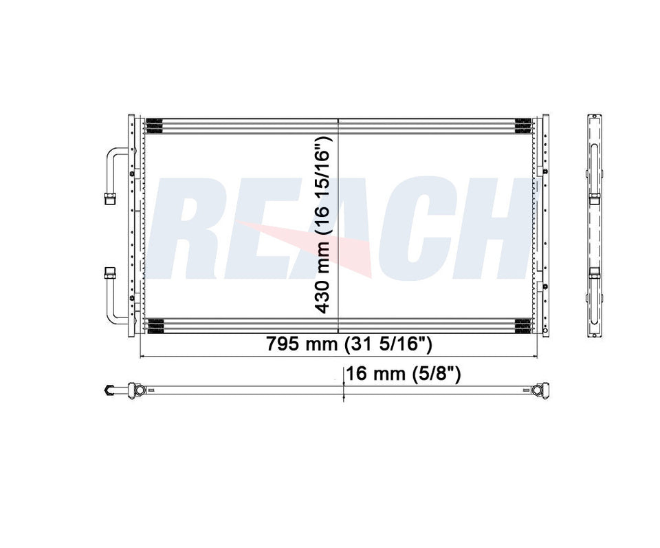 2008 FORD F-150 4.6 L CONDENSER REA31-3092P