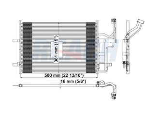 2007 MAZDA 5 2.3 L CONDENSER REA31-3094P