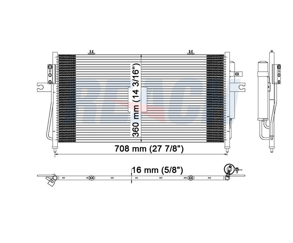 2004 NISSAN XTERRA 3.3 L CONDENSER REA31-3100P