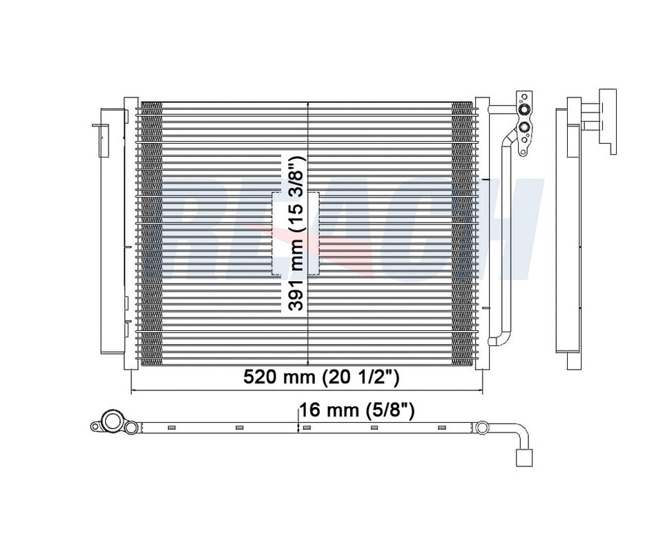 2006 BMW X5 3.0 L CONDENSER REA31-3103P