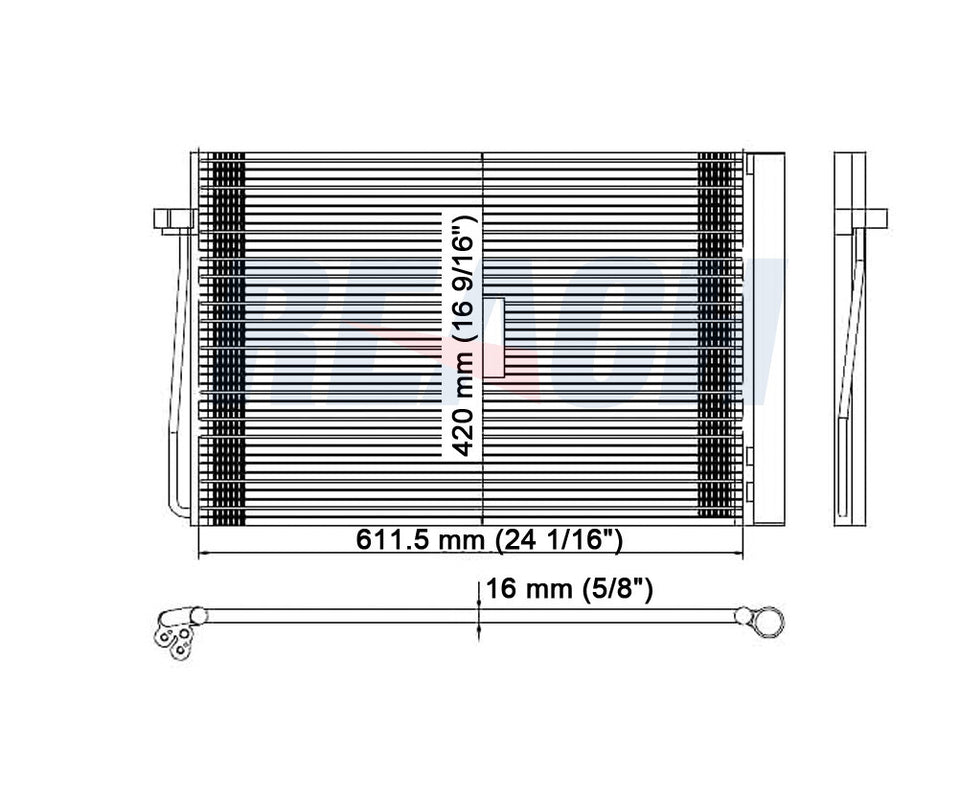 2006 BMW 650I 4.8 L CONDENSER REA31-3105P
