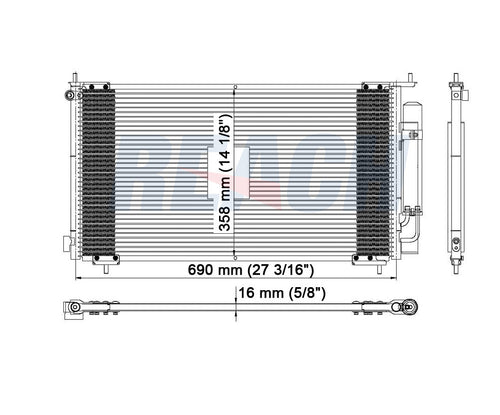 2006 HONDA CR-V 2.4 L CONDENSER REA31-3112P