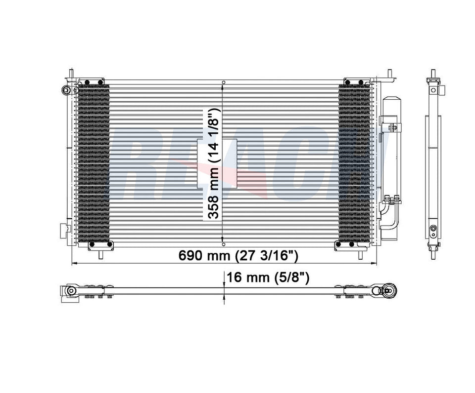 2004 HONDA ELEMENT 2.4 L CONDENSER REA31-3112P