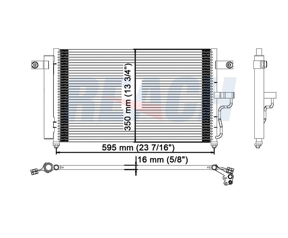 2002 HYUNDAI ACCENT 1.6 L CONDENSER REA31-3116P