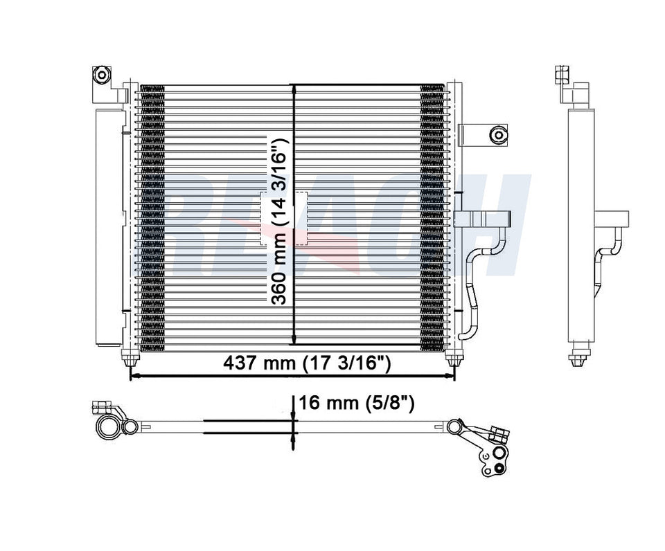 2001 HYUNDAI ACCENT 1.5 L CONDENSER REA31-3119P