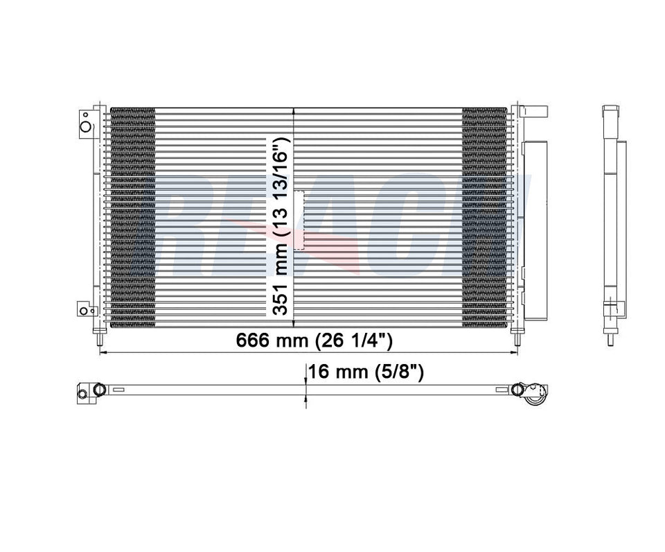 2003 HONDA ACCORD 2.4 L CONDENSER REA31-3152P