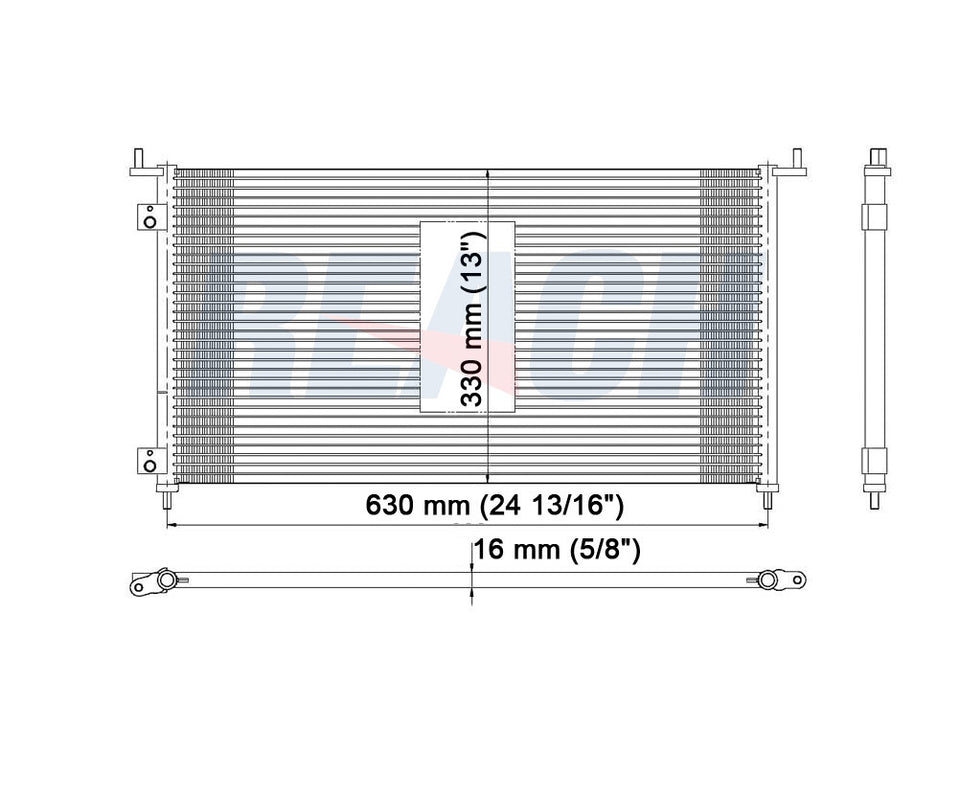 2004 HONDA CIVIC 2.0 L CONDENSER REA31-3153P