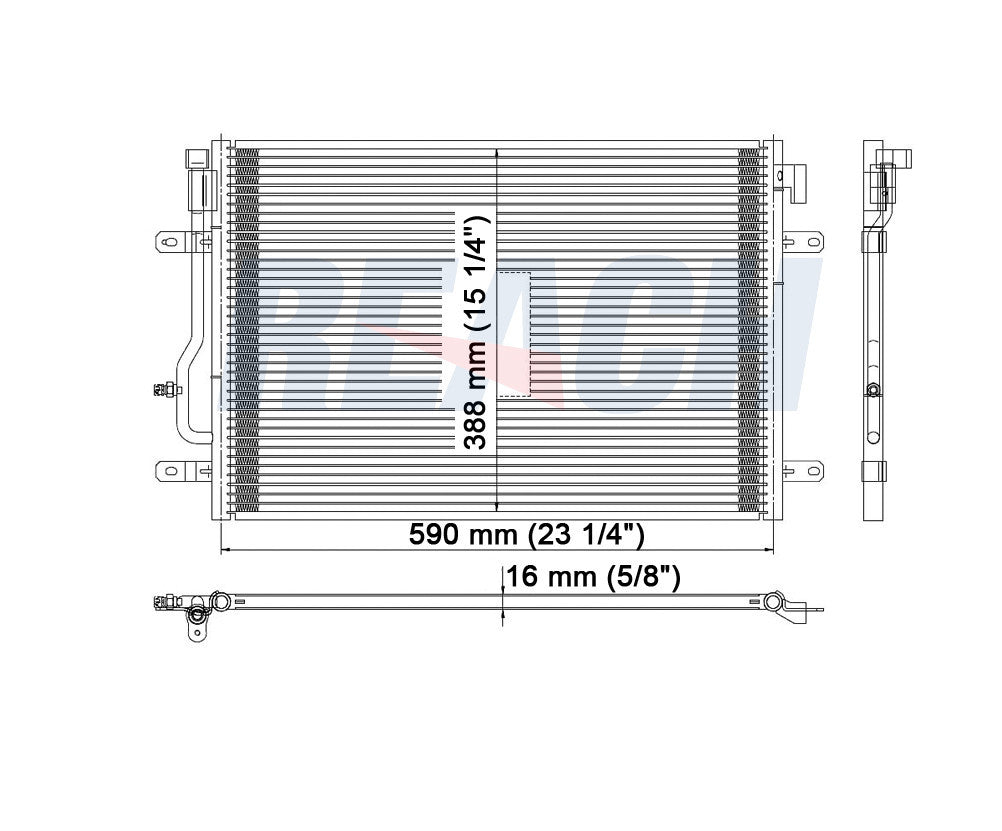 2004 AUDI A4 QUATTRO 3.0 L CONDENSER REA31-3160P